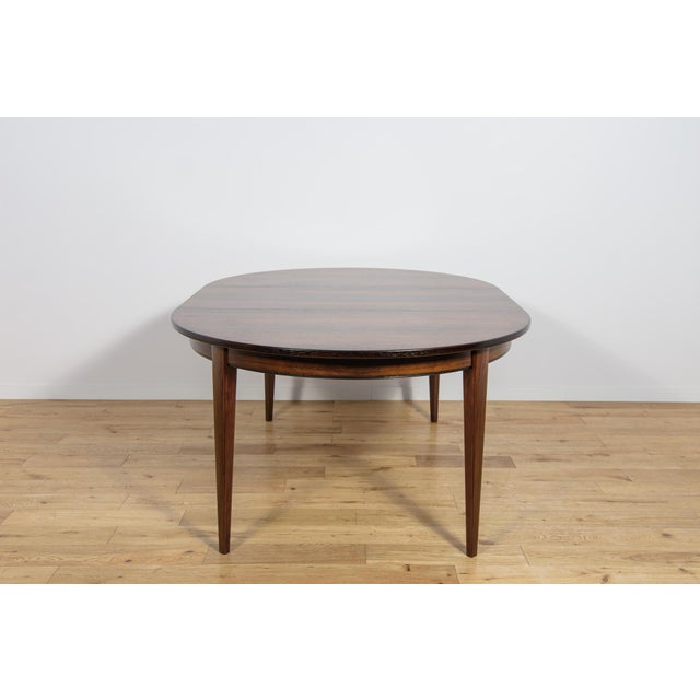 Mid-Century Modern Round Rosewood Model 55 Dining Table by Gunni Omann for Omann Jun, Denmark, 1960s For Sale - Image 10 of 17