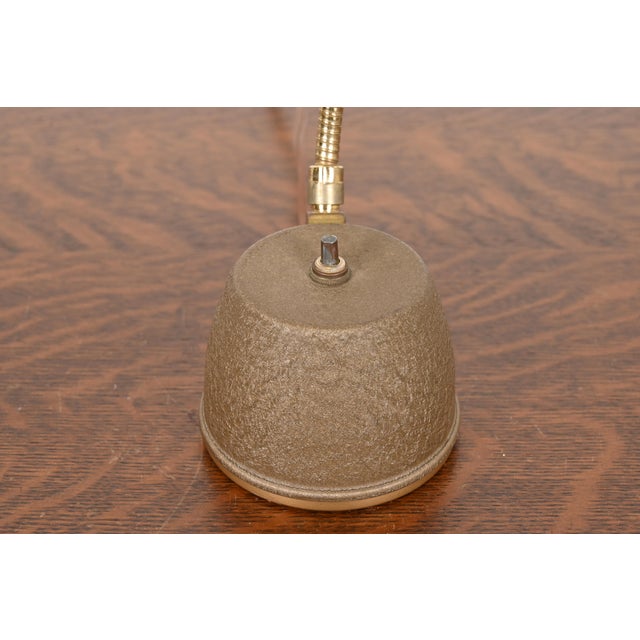 Metal Mid-Century Modern Gooseneck Desk Lamp or Table Lamp, Circa 1950s For Sale - Image 7 of 12