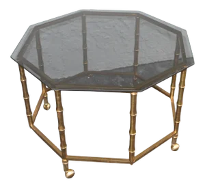 1950's Faux Bamboo Coffee Table