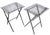 Late 20th Century Post Modern Hollywood Regency Lucite Chrome Folding Table Set C 1970's For Sale - Image 5 of 12