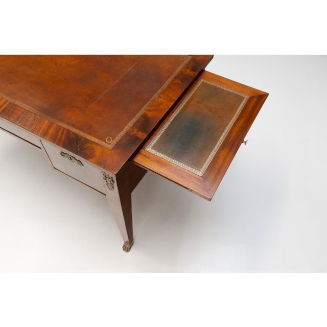 Wood Antique Flat Desk, 1890 For Sale - Image 7 of 13
