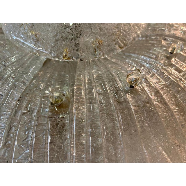Snow Fairy Murano Glass Ceiling Light, 1980s For Sale - Image 6 of 18