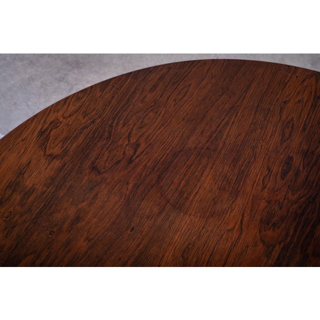 Brown Oval Coffee Table from Odense Møbelfabrik, 1960s For Sale - Image 8 of 11