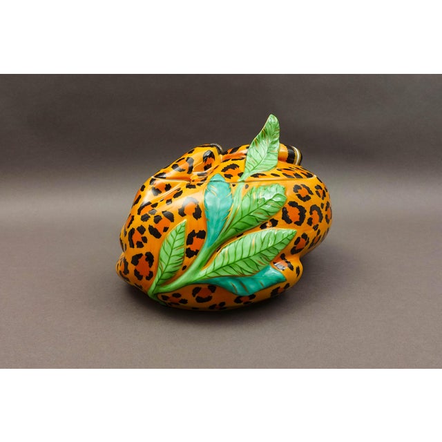 Late 20th Century Lynn Chase Jaguar Jungle Porcelain Covered Tureen, Signed For Sale - Image 4 of 11