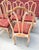 Vintage set of 6 Mid 20c Gustavian Style Cerused Dining Chairs. They have a whimsical elephant pattern on the seats. Great...