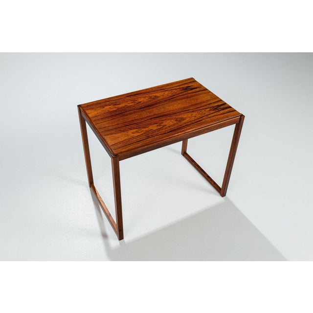 1960s Rosewood Sled-Legged Side Tables, Denmark, 1960s, Set of 2 For Sale - Image 5 of 14