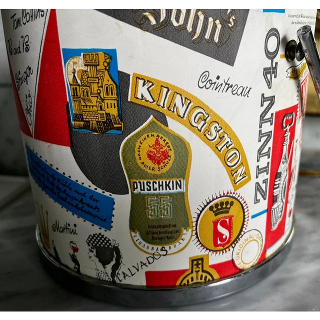 Mid 20th Century German Cocktail Recipe Ice Bucket For Sale - Image 4 of 7