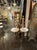 Glass Pair of Large Scale Murano Peach and Gold Ball Form Lamps For Sale - Image 7 of 7