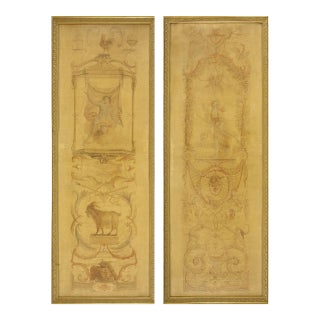 Pair of 18th Century French Beauvais Tapestries For Sale
