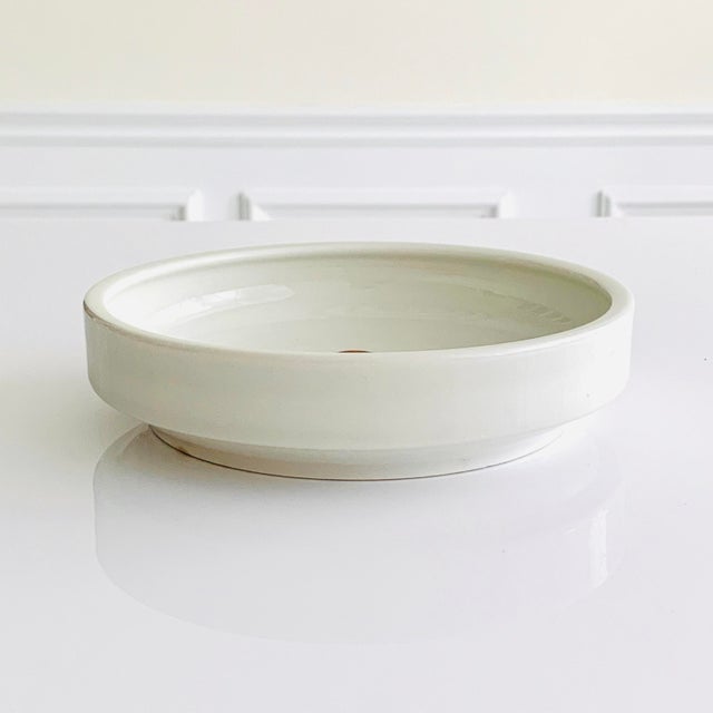 Vintage Mid Century Modern Arabia children’s bowl / plate made in Finland, ceramic off white background with bright...