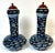 Blue Pair of Late Qing Blue & White Porcelain Garlic-Neck Vases, Lion Mask Handles For Sale - Image 8 of 14