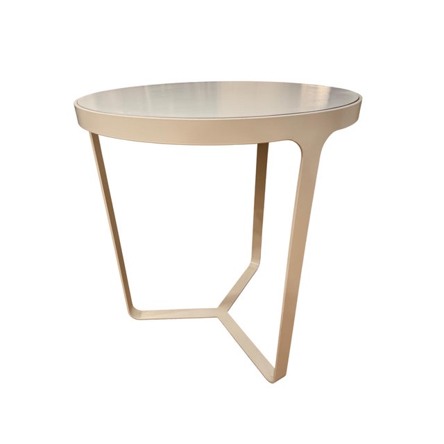 White Tacchini Italia Top Cage Side Table For Sale - Image 8 of 9