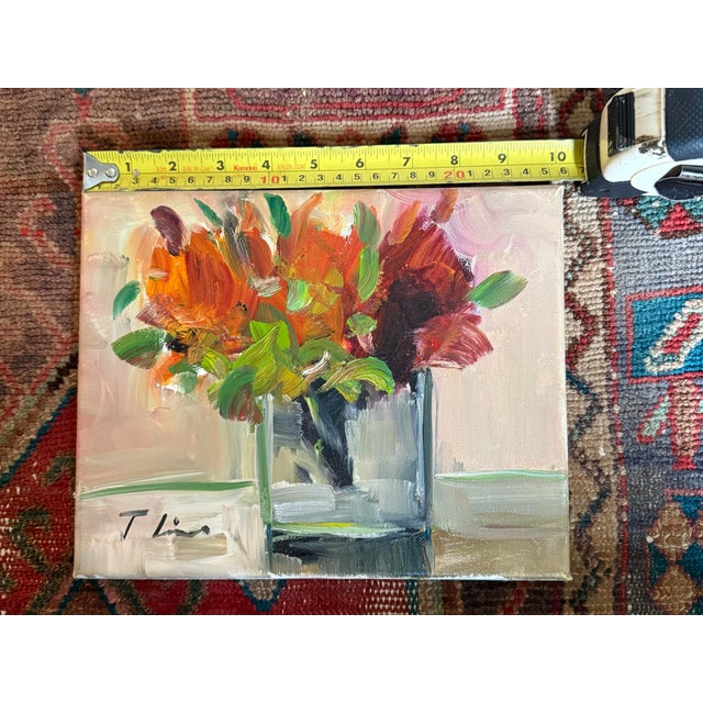 Early 21st Century 21st Century Impressionist José Lima Still Life Floral Painting - 8” X 10” Unframed For Sale - Image 5 of 9