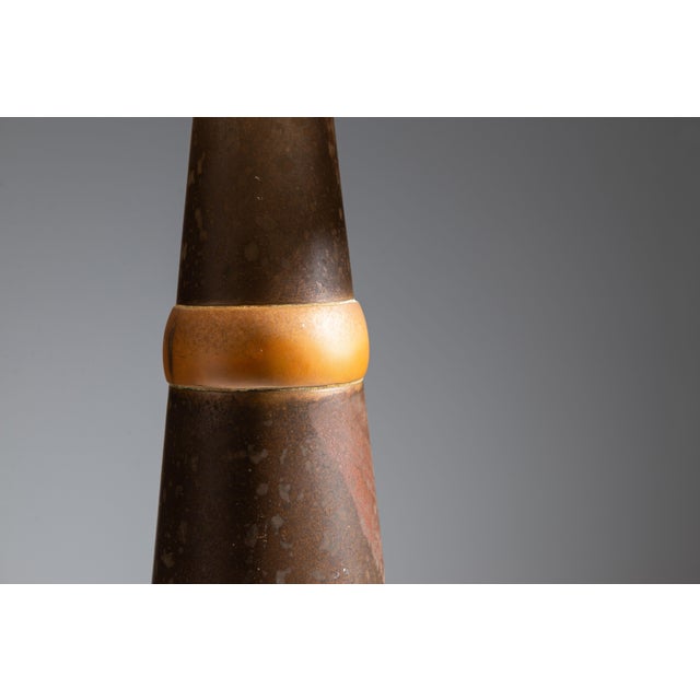 Scandinavian Tapered Copper and Brass Table Lamp, 1960s For Sale - Image 11 of 15