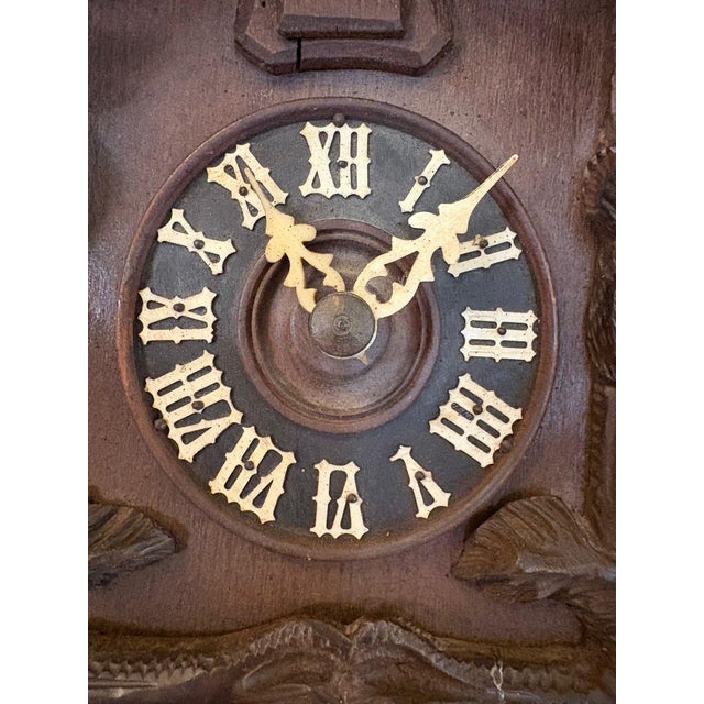 Antique Black Forest Carved Bear Cuckoo Clock, 1880 For Sale - Image 10 of 18