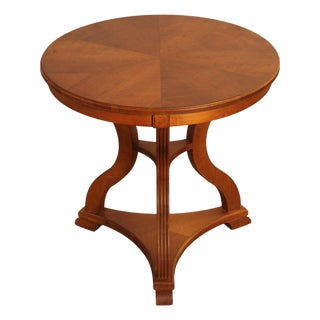 Ethan Allen 'Legacy' Collection Round Top Side Table For Sale
