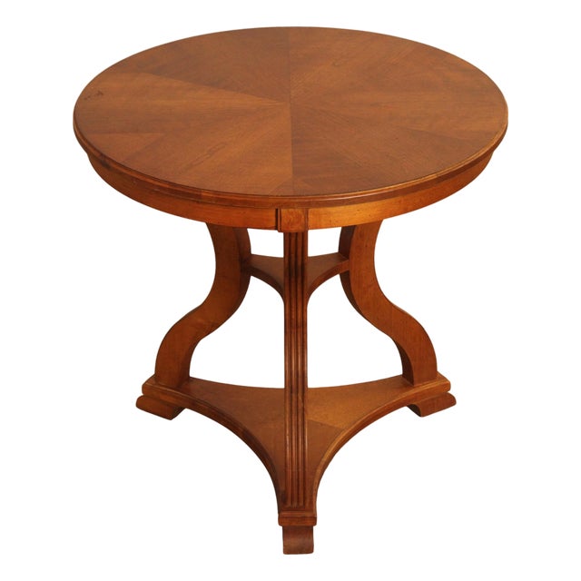Ethan Allen 'Legacy' Collection Round Top Side Table For Sale