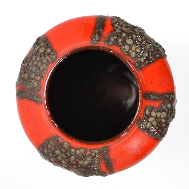 Oversize West German "Fat Lava" Vase For Sale In Chicago - Image 6 of 8