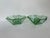 Pair of Art Deco Uranium Glass Geometric Candlesticks, Octagonal Form For Sale - Image 4 of 8