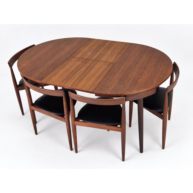 Round Extendable Dining Table and Chairs in Teak by Hans Olsen for Frem Røjle, Denmark, 1960s, Set of 5 For Sale - Image 6 of 18