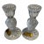 Vintage Italian Hand Cut Crystal Candlesticks, a Pair For Sale