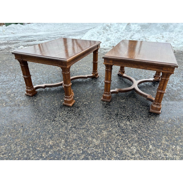Drexel 1970s Pair Drexel Side Tables For Sale - Image 4 of 10