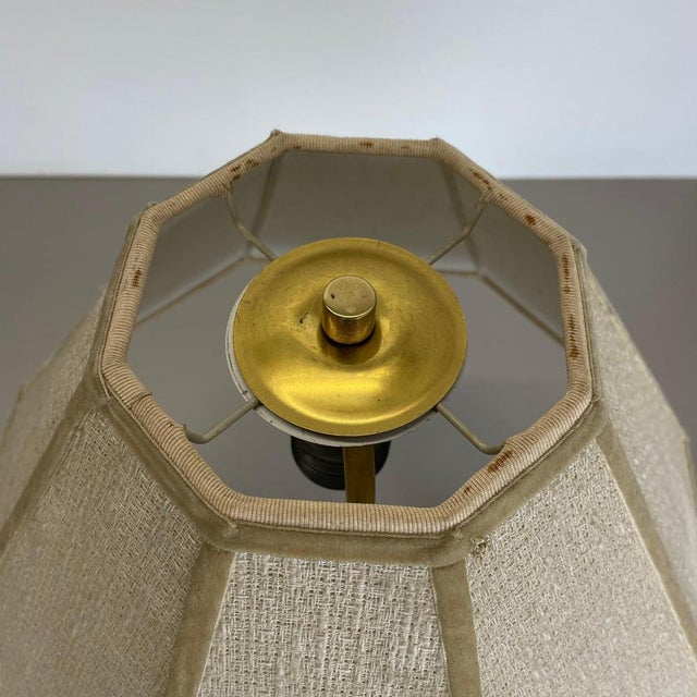 Austrian Tripod Brass Table Light in the style of Kalmar, 1960s For Sale - Image 16 of 17
