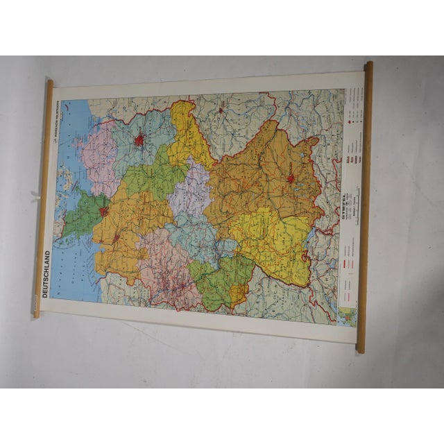 Vintage Map of Germany, 1990s For Sale - Image 6 of 11