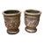 Mid-Century Neoclassical Style Italian Terra Cotta Planters - Set of 2 For Sale
