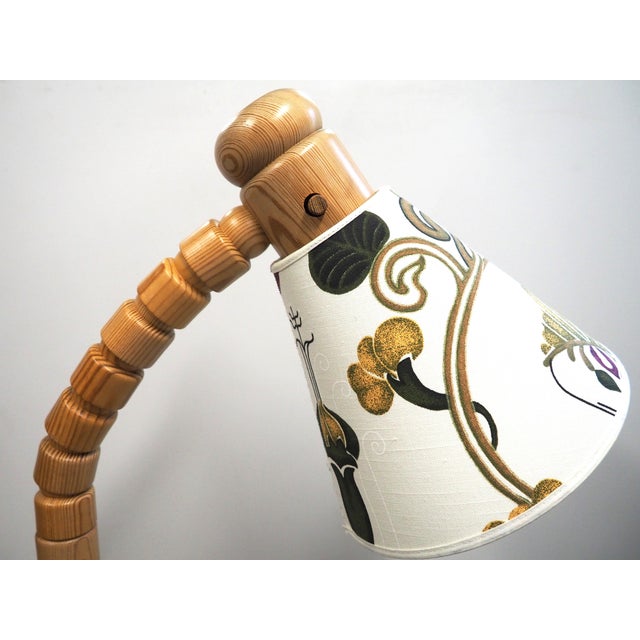 Pine Floor Lamp for Solbacken, Sweden, 1970s For Sale - Image 14 of 15