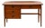 1960s Refinished Walnut Mid Century Desk For Sale