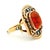 Lalaounis Arthur King & Ilias Lalaounis (Ark & Lj) 18k Gold Fire Opal and Diamond Ring, c.1960s, Size 6.75 For Sale - Image 4 of 17