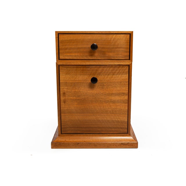 Very Fine English Walnut and Ebony Pedestal Desk by David Linley For Sale - Image 11 of 14