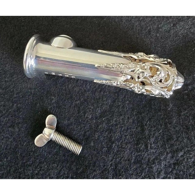 Gold Sterling Silver Pierced Posy Holder by Hugh Crawshaw, Sheffield, 2004 For Sale - Image 8 of 18