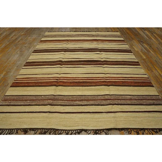 Antique American Rag rug 8' 5'' x 11' 10''. Antique American Rag Rug American Allover Geometric Knotted, Circa Date:...