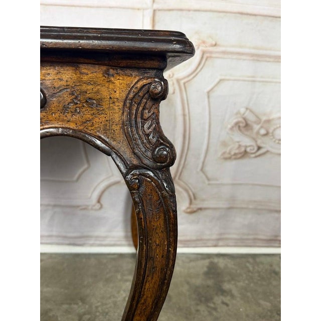 Pair of Louis XV Side Tables, Burl Walnut, Hand-Carved, Circa 1920s For Sale - Image 12 of 18