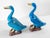 Early 20th Century 20th Century Pair of Chinese Turquoise Blue Glazed Chinoiserie Ducks or Geese For Sale - Image 5 of 13