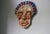 Mid 20th Century Vibrant Wall Ceramic Face Mask Art Sculpture For Sale - Image 4 of 6