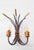 Italian Blue Metal Wall Sconces with Leaves and Ears of Wheat, 1980s, Set of 2 For Sale - Image 4 of 7