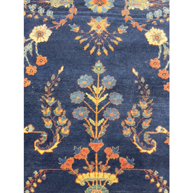 Persian Antique Mohajeran Sarouk Rug 3'4" X 4’11" For Sale - Image 3 of 11