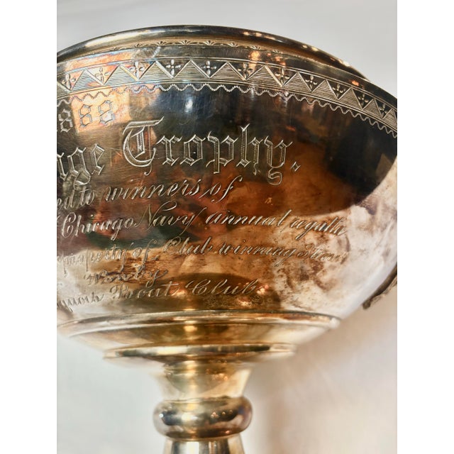1888 Chicago Navy Regatta Silver Trophy— Iroquois Boat Club & a.g. Spalding History For Sale In Chicago - Image 6 of 13
