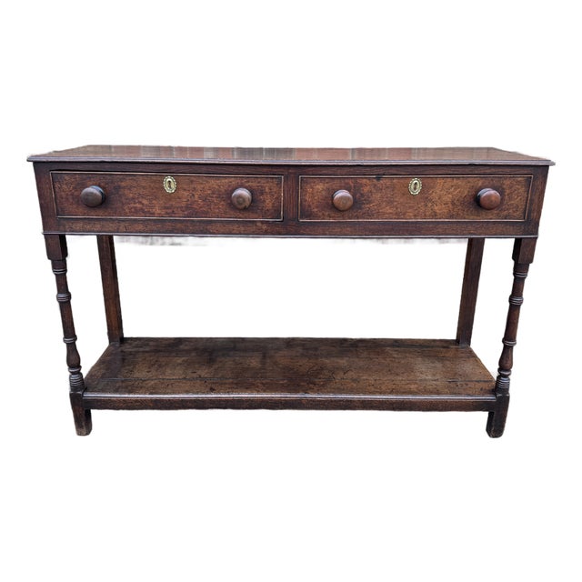 18th Century English Dresser Base For Sale