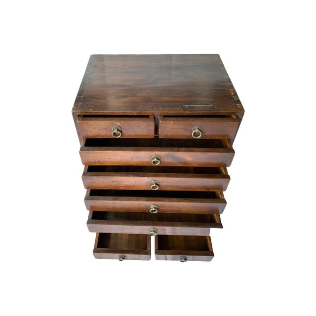 Asian Late 19th Century Camphor Wood Lacquered Chinese Scholar Cabinet 'Qing Dynasty' For Sale - Image 3 of 12