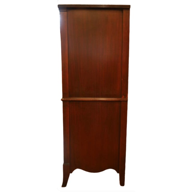 1920s Huntley 5 Drawer Tall Boy Dresser Mahogany For Sale - Image 12 of 15
