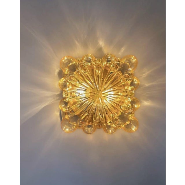 Mid-Century Bubble Glass Wall Lamp attributed to Helena Tynell, Limburg, Germany, 1970s For Sale - Image 4 of 18
