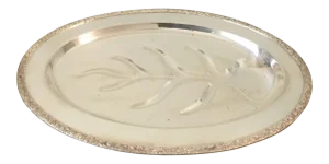 Vintage 1950s Trent Silver on Copper Meat Platter #4004