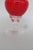 Mid 20th Century Ruby Red Glass Vase With Clear Cut Pedestal Base Mid Century Modern Style 4883b For Sale - Image 5 of 13