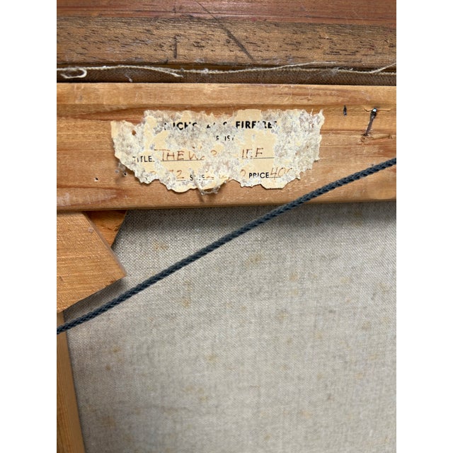 1960s 1960s Nicholas Firfires, American "The War Chief" Original Oil Painting For Sale - Image 5 of 18