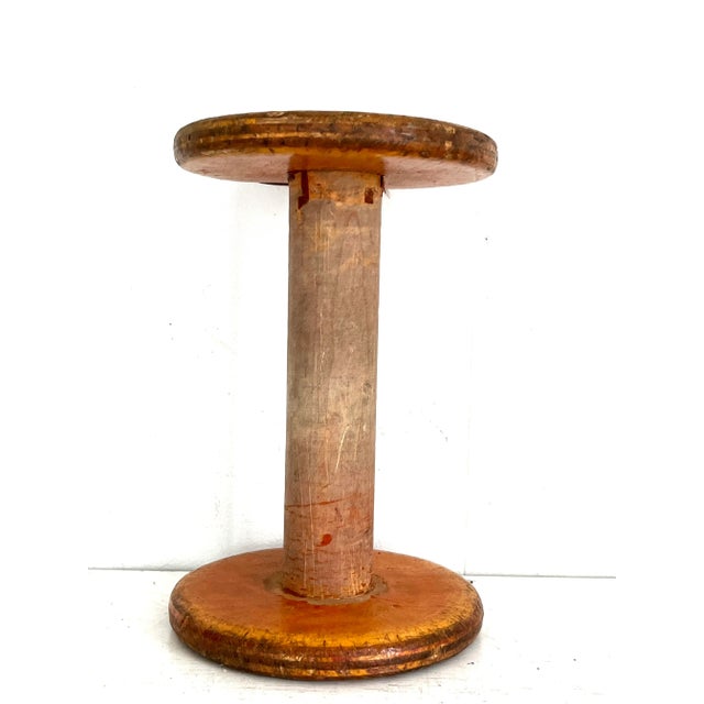 1920s Wooden Textile Factory Spool For Sale In New York - Image 6 of 11