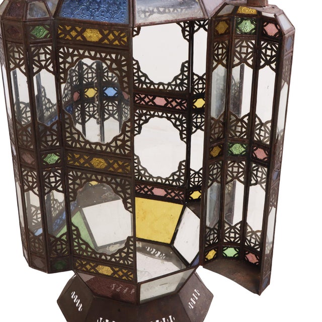 1960s 1960s Large Moroccan Tin Lantern For Sale - Image 5 of 7